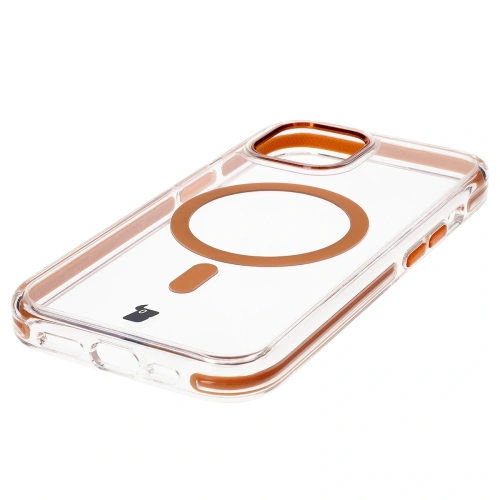 Buy Bizon Case Marco Apple iPhone 15 clear with orange frame - BIZ7080 - {ean13} - Home Screen Store Europe