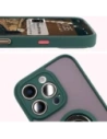 Kup Bizon Case Hybrid Ring Apple iPhone 16 Pro Max rauchig mit einem dunkelgrünen Rahmen - BIZ7081 - {ean13} - Sklep Home Screen