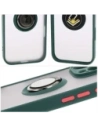 Kup Etui z uchwytem na palec Bizon Case Hybrid Ring do Apple iPhone 16 Pro Max kouřové s tmavě zeleným rámečkem - BIZ7081 - {ean13} - Sklep Home Screen