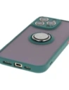 Kup Etui z uchwytem na palec Bizon Case Hybrid Ring do Apple iPhone 16 Pro Max kouřové s tmavě zeleným rámečkem - BIZ7081 - {ean13} - Sklep Home Screen
