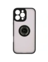 Buy Bizon Case Hybrid Ring Apple iPhone 16 Pro Max smoky with a black frame - BIZ7082 - {ean13} - Home Screen Store Europe