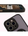 Buy Bizon Case Hybrid Ring Apple iPhone 16 Pro Max smoky with a black frame - BIZ7082 - {ean13} - Home Screen Store Europe