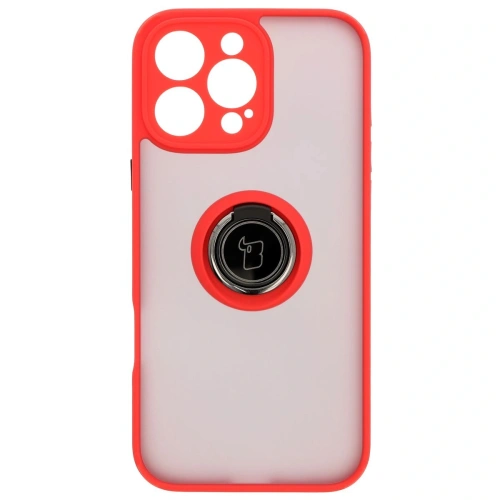 Kup Bizon Case Hybrid Ring Apple iPhone 16 Pro Max rauchig mit einem roten Rahmen - BIZ7083 - {ean13} - Sklep Home Screen