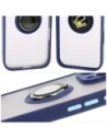 Kup Etui z uchwytem na palec Bizon Case Hybrid Ring do Apple iPhone 16 Pro Max przydymione z granatową ramką - BIZ7084 - {ean13} - Sklep Home Screen