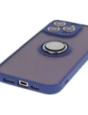 Kup Etui z uchwytem na palec Bizon Case Hybrid Ring do Apple iPhone 16 Pro Max przydymione z granatową ramką - BIZ7084 - {ean13} - Sklep Home Screen