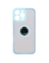 Kup Etui z uchwytem na palec Bizon Case Hybrid Ring do Apple iPhone 16 Pro Max kouřové s jasně modrým rámečkem - BIZ7085 - {ean13} - Sklep Home Screen
