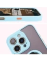 Kup Etui z uchwytem na palec Bizon Case Hybrid Ring do Apple iPhone 16 Pro Max kouřové s jasně modrým rámečkem - BIZ7085 - {ean13} - Sklep Home Screen