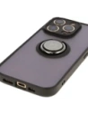 Buy Bizon Case Hybrid Ring Apple iPhone 16 Pro smoky with a black frame - BIZ7088 - {ean13} - Home Screen Store Europe