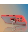 Kup Etui z uchwytem na palec Bizon Case Hybrid Ring do Apple iPhone 16 Pro kouřové s červeným rámem - BIZ7089 - {ean13} - Sklep Home Screen