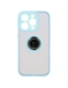 Buy Bizon Case Hybrid Ring Apple iPhone 16 Pro smoky with a light blue frame - BIZ7091 - {ean13} - Home Screen Store Europe
