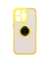 Buy Bizon Case Hybrid Ring Apple iPhone 16 Pro smoky with a yellow frame - BIZ7092 - {ean13} - Home Screen Store Europe