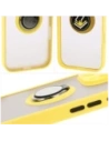 Buy Bizon Case Hybrid Ring Apple iPhone 16 Pro smoky with a yellow frame - BIZ7092 - {ean13} - Home Screen Store Europe