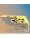 Buy Bizon Case Hybrid Ring Apple iPhone 16 Pro smoky with a yellow frame - BIZ7092 - {ean13} - Home Screen Store Europe