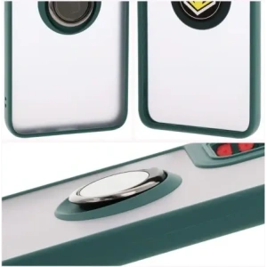 Kup Bizon Case Hybrid Ring Motorola Moto G35 5G rauchig mit einem dunkelgrünen Rahmen - BIZ7093 - {ean13} - Sklep Home Screen