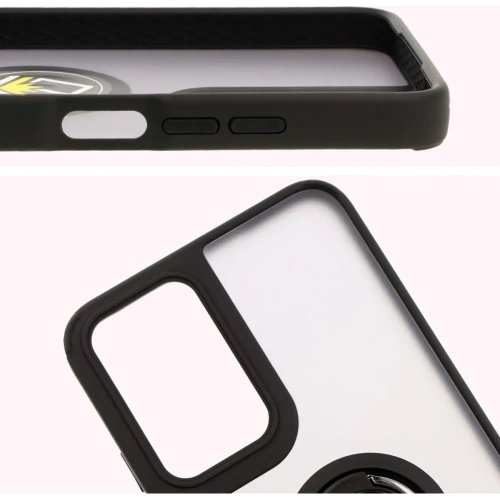 Kup Etui s úchytem na prst Bizon Case Hybrid Ring pro Motorola Moto G35 5G kouřové s černým rámem - BIZ7094 - {ean13} - Sklep Home Screen
