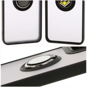 Kup Etui z uchwytem na palec Bizon Case Hybrid Ring do Motorola Moto G35 5G przydymione z czarną ramką - BIZ7094 - {ean13} - Sklep Home Screen