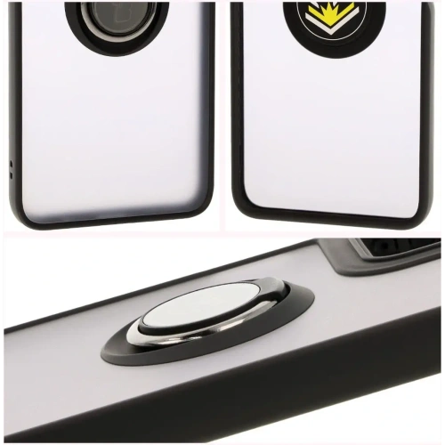 Kup Etui s úchytem na prst Bizon Case Hybrid Ring pro Motorola Moto G35 5G kouřové s černým rámem - BIZ7094 - {ean13} - Sklep Home Screen