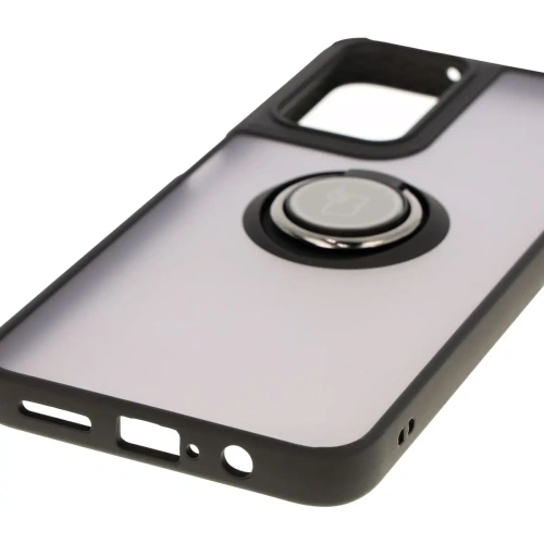 Kup Etui s úchytem na prst Bizon Case Hybrid Ring pro Motorola Moto G35 5G kouřové s černým rámem - BIZ7094 - {ean13} - Sklep Home Screen