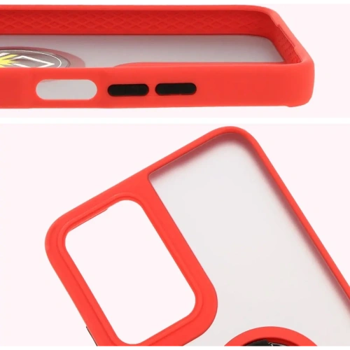 Kup Bizon Case Hybrid Ring Motorola Moto G35 5G fumuriu cu un cadru roșu - BIZ7095 - {ean13} - Sklep Home Screen