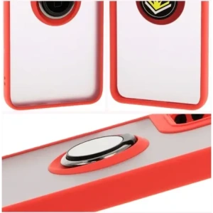 Kup Bizon Case Hybrid Gyűrű Motorola Moto G35 5G füstös piros kerettel - BIZ7095 - {ean13} - Sklep Home Screen