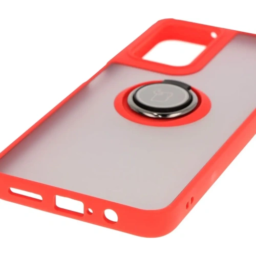 Kup Bizon Case Hybrid Ring Motorola Moto G35 5G fumuriu cu un cadru roșu - BIZ7095 - {ean13} - Sklep Home Screen