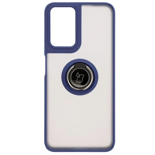 Kup Bizon Case Hybrid Ring Motorola Moto G35 5G fumuriu cu un cadru albastru închis - BIZ7096 - {ean13} - Sklep Home Screen