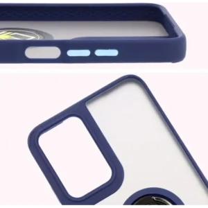 Kup Bizon Case Hybrid Ring Motorola Moto G35 5G füstös színű, sötétkék kerettel - BIZ7096 - {ean13} - Sklep Home Screen