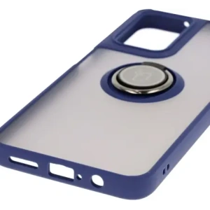 Kup Etui z uchwytem na palec Bizon Case Hybrid Ring do Motorola Moto G35 5G przydymione z granatową ramką - BIZ7096 - {ean13} - Sklep Home Screen