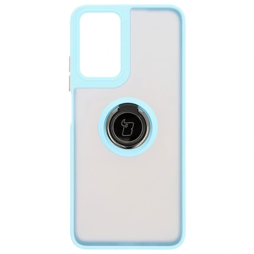 Buy Bizon Case Hybrid Ring Motorola Moto G35 5G smoky with a light blue frame - BIZ7097 - {ean13} - Home Screen Store Europe