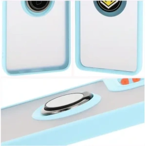 Kup Bizon Case Hybrid Ring Motorola Moto G35 5G füstös színben, világoskék kerettel - BIZ7097 - {ean13} - Sklep Home Screen