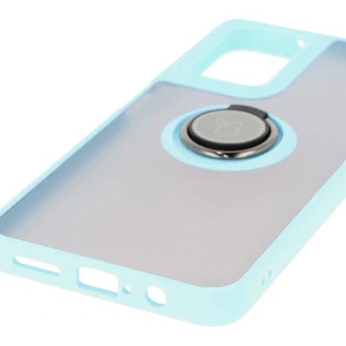 Kup Bizon Case Hybrid Ring Motorola Moto G35 5G fumuriu cu un cadru albastru deschis - BIZ7097 - {ean13} - Sklep Home Screen