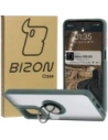 Kup Etui z uchwytem na palec Bizon Case Hybrid Ring do Motorola Moto G55 5G przydymione z ciemnozieloną ramką - BIZ7099 - {ean13} - Sklep Home Screen