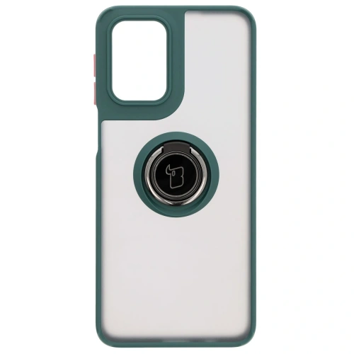Kup Bizon Case Hybrid Ring Motorola Moto G55 5G fumuriu cu un cadru verde închis - BIZ7099 - {ean13} - Sklep Home Screen