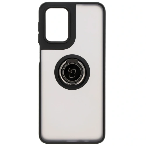 Kup Etui s úchytem na prst Bizon Case Hybrid Ring pro Motorola Moto G55 5G kouřové s černým rámem - BIZ7100 - {ean13} - Sklep Home Screen