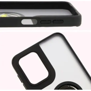 Kup Etui z uchwytem na palec Bizon Case Hybrid Ring do Motorola Moto G55 5G przydymione z czarną ramką - BIZ7100 - {ean13} - Sklep Home Screen