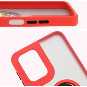 Kup Etui z uchwytem na palec Bizon Case Hybrid Ring do Motorola Moto G55 5G przydymione z czerwoną ramką - BIZ7101 - {ean13} - Sklep Home Screen