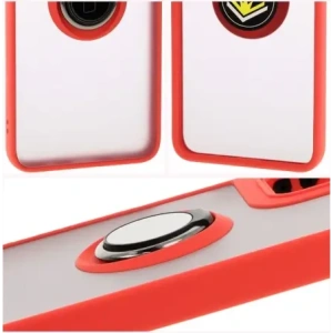 Kup Etui z uchwytem na palec Bizon Case Hybrid Ring do Motorola Moto G55 5G przydymione z czerwoną ramką - BIZ7101 - {ean13} - Sklep Home Screen