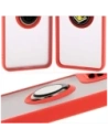 Buy Bizon Case Hybrid Ring Motorola Moto G55 5G smoky with a red frame - BIZ7101 - {ean13} - Home Screen Store Europe