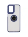 Kup Etui s úchytem na prst Bizon Case Hybrid Ring pro Motorola Moto G55 5G kouřové s modrým rámečkem - BIZ7102 - {ean13} - Sklep Home Screen