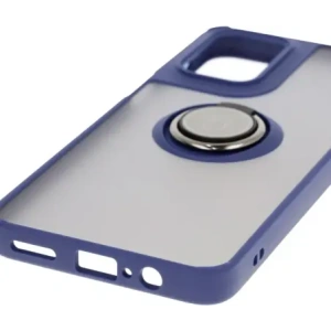 Kup Etui s úchytem na prst Bizon Case Hybrid Ring pro Motorola Moto G55 5G kouřové s modrým rámečkem - BIZ7102 - {ean13} - Sklep Home Screen