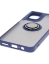 Kup Etui s úchytem na prst Bizon Case Hybrid Ring pro Motorola Moto G55 5G kouřové s modrým rámečkem - BIZ7102 - {ean13} - Sklep Home Screen