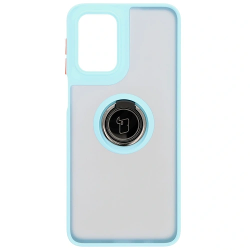 Kup Bizon Case Hybrid Ring Motorola Moto G55 5G fumuriu cu un cadru bleu deschis - BIZ7103 - {ean13} - Sklep Home Screen