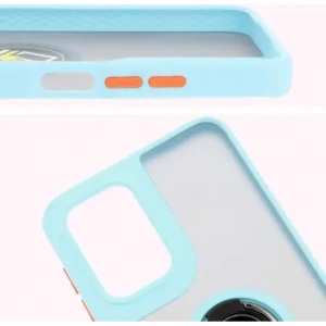 Kup Bizon Case Hybrid Ring Motorola Moto G55 5G fumuriu cu un cadru bleu deschis - BIZ7103 - {ean13} - Sklep Home Screen