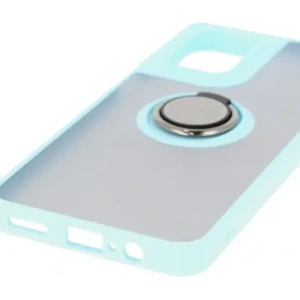 Kup Etui z uchwytem na palec Bizon Case Hybrid Ring do Motorola Moto G55 5G przydymione z jasnoniebieską ramką - BIZ7103 - {ean13} - Sklep Home Screen