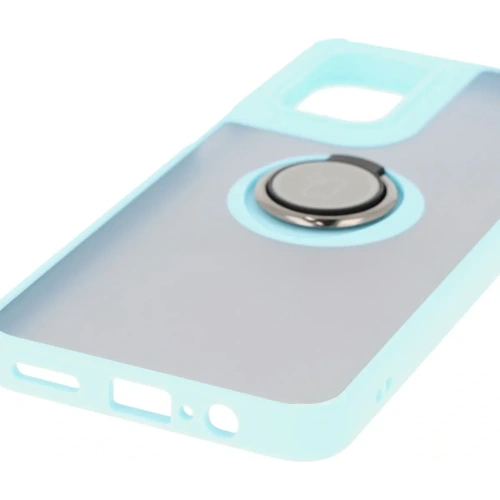Kup Etui z uchwytem na palec Bizon Case Hybrid Ring do Motorola Moto G55 5G kouřové s jasně modrým rámečkem - BIZ7103 - {ean13} - Sklep Home Screen