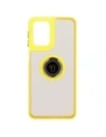 Buy Bizon Case Hybrid Ring Motorola Moto G55 5G smoky with a yellow frame - BIZ7104 - {ean13} - Home Screen Store Europe