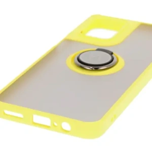 Kup Etui z uchwytem na palec Bizon Case Hybrid Ring do Motorola Moto G55 5G przydymione z żółtą ramką - BIZ7104 - {ean13} - Sklep Home Screen