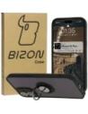 Bizon Case Hybrid Ring Apple iPhone 16 Plus smoky with a black frame