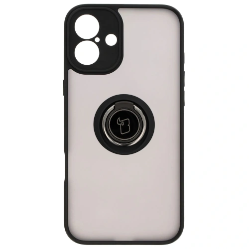 Buy Bizon Case Hybrid Ring Apple iPhone 16 Plus smoky with a black frame - BIZ7106 - {ean13} - Home Screen Store Europe