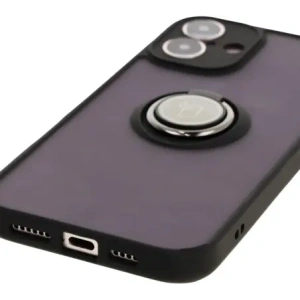 Kup Bizon Case Hybrid Ring Apple iPhone 16 Plus fumuriu cu un cadru negru - BIZ7106 - {ean13} - Sklep Home Screen